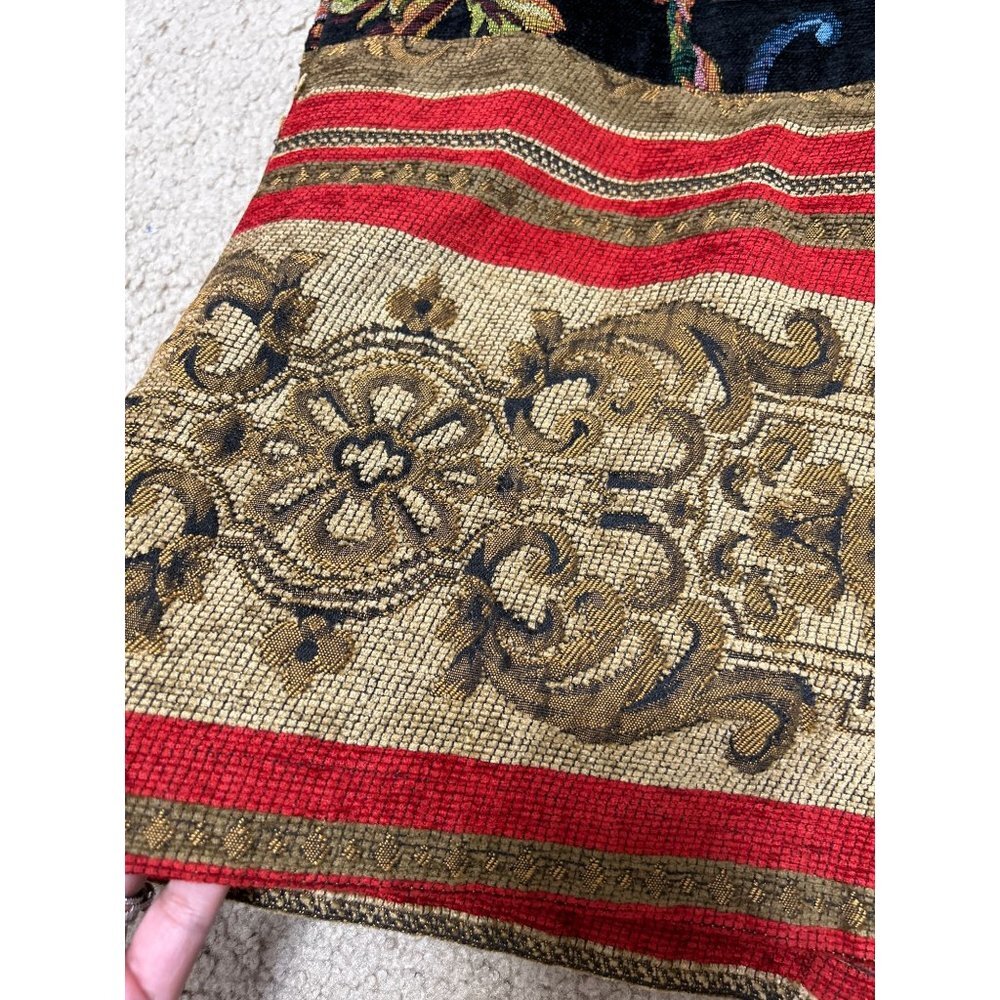 Sag Harbor Tapestry Jacket Women's 10 Multicolor Bohemian Ornate Button Brocade - Picture 9 of 10